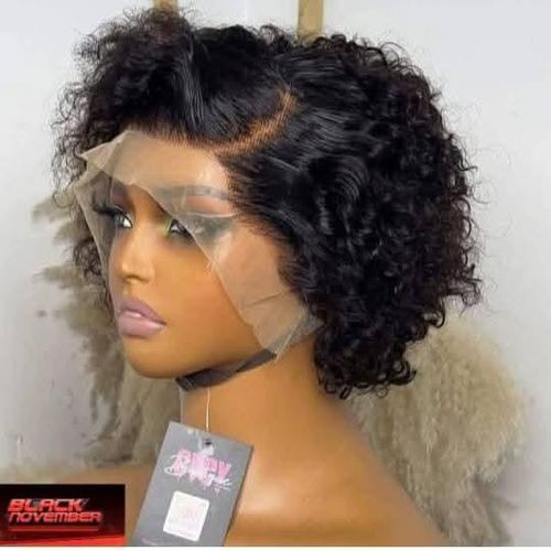 Pure human hair frontal water curl wig