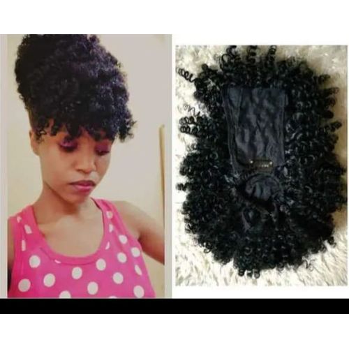 Black Hair Clip On Extension