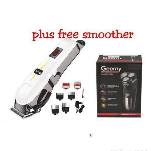 Geemy Rechargeable Cordles Shaving Machine Wit Indicator Plus Smoother