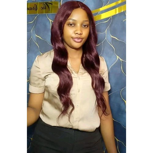 Fashion And Style Body Wave Semi Human Closure Wig