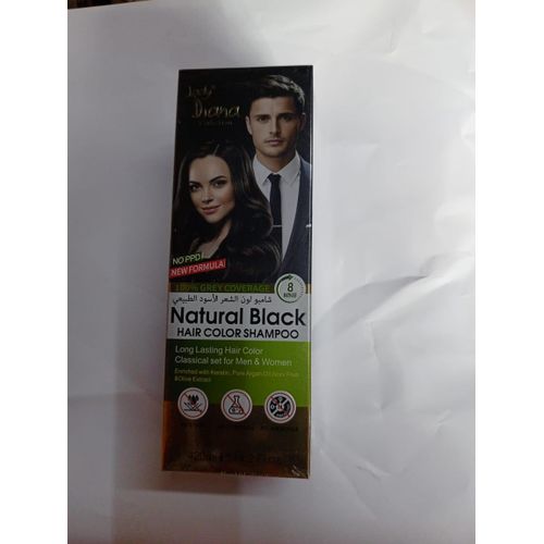 Lady Diana Natural black hair color shampoo