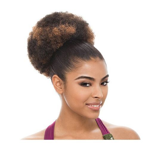 Afro Hair Bun Extension Colour #1/30 + FREE GIFT.