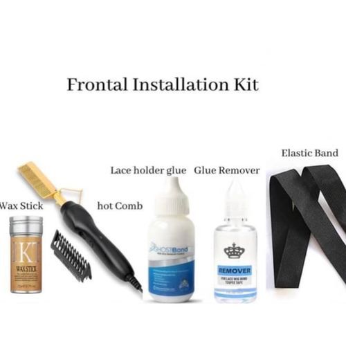 5 In 1 Wig Installation Set , Hair Hot Comb , Glue , Remover, Elastic Band And Wax Stick