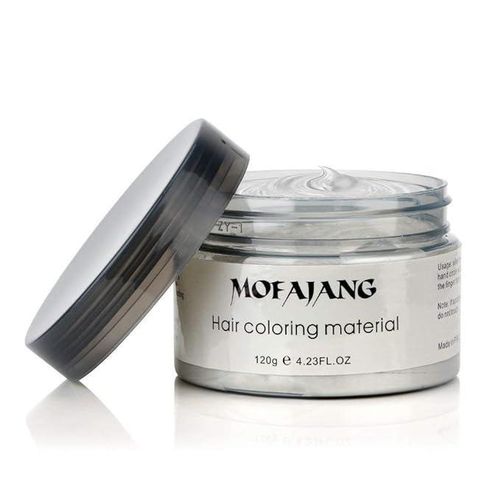Mofajang White Temporary Hair Color Wax- No Bleaching, Direct Application- Instant Results
