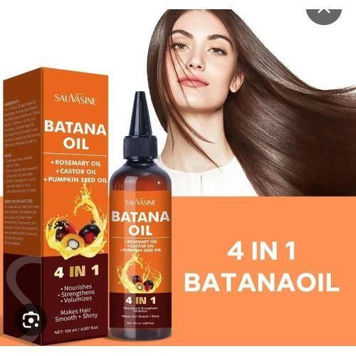 Sauvasine Batana Oil 4 In 1 Pure Oil With Rosemary, Castor & Pumpkin Seed - Nourishes, Strengthens & Promotes Hair Growth - 120ML