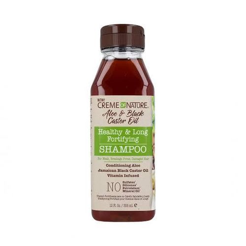 Creme Of Nature Aloe & Black Castor Oil Healthy & Long Fortifying Shampoo