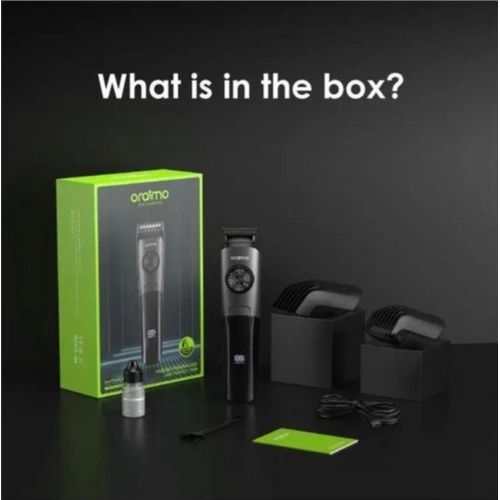 Oraimo Hair Shaving Trimmer & Beard Trimmer – Rechargeable Electric Personal Shaver Grooming Machine for Private Use, Precision Adjustable Blades with Comb Guides – Portable KINYOZI for Home & Travel