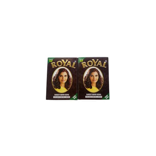 Royal Dye Darkest Brown Henna-6 satchets.
