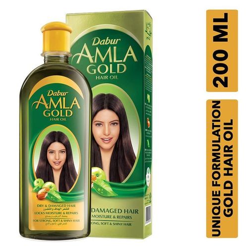Dabur Amla Gold Hair Oil Moisturize RepairShine Soften Dry Damaged Hair