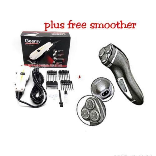 Geemy Electric Hair Barbering Machine Plus Free Smoother