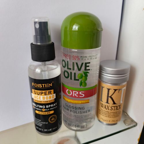 Foisten super firm hold Lace melting spray, Hair polisher, Wax stick
