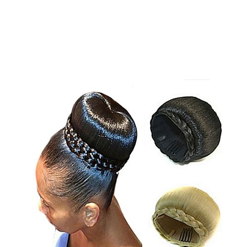 Donut Hair Bun Hair Extension - Black+ FREE Gift Inside!!!