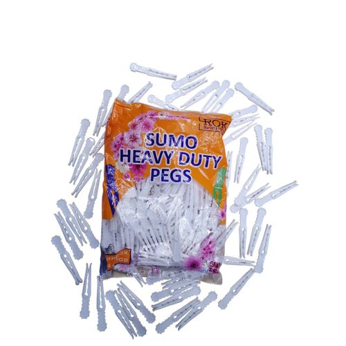 144 PIECES WHITE STRONG HIGH QUALITY FIRM GRIP CLOTH PEGS