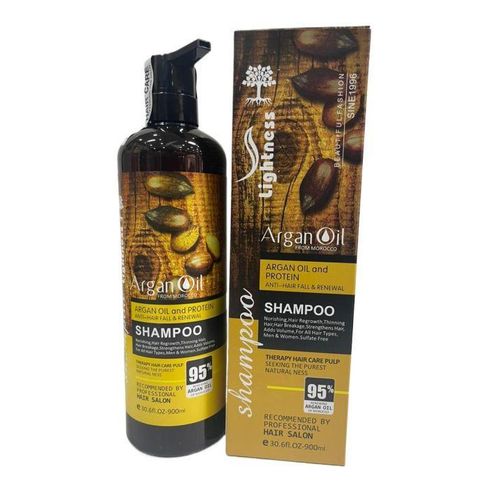 Argan Lightness Oil & Protein Shampoo – Anti Hair Fall & Renewal