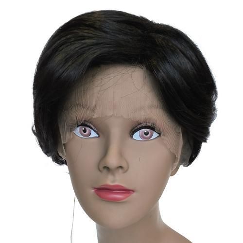 Fashion Idol Human STYLE ICON Nature Lace Wig Color 1B NIKI Made-Machine Wig Human Nature Hair Wig For Women