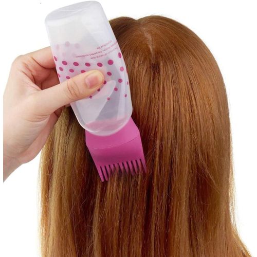 Applicator Bottle for Hair Dye and Hair Oil Applicator with Graduated Scale - for Salon and Home usage