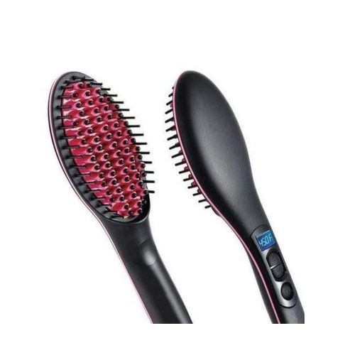 Simply Straight straight hot comb ceramic straightener hair brush straightener