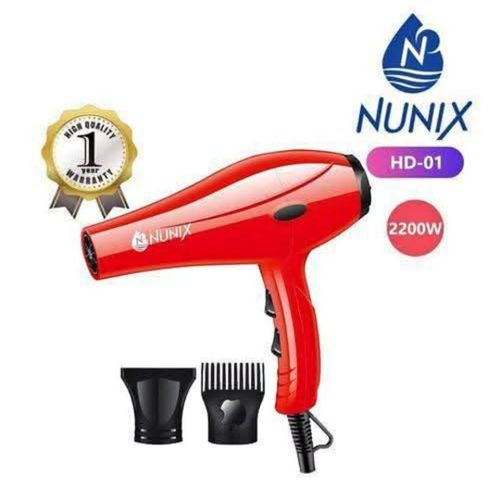 Nunix Hair Blowdry / Blowdrier -red for home purposes