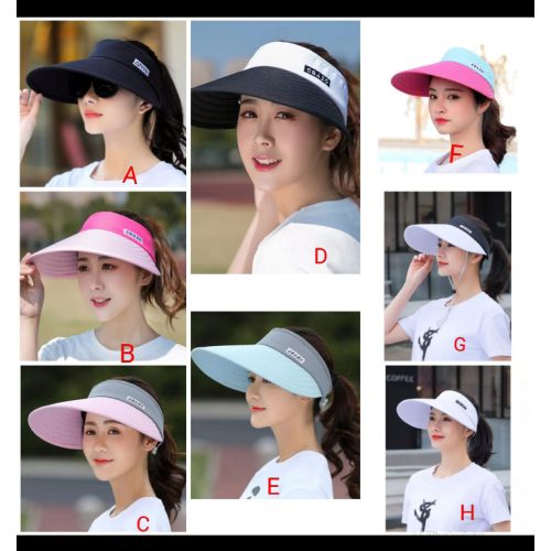 Women Sun Visor Hat Wide Brim Cap UV Protection
