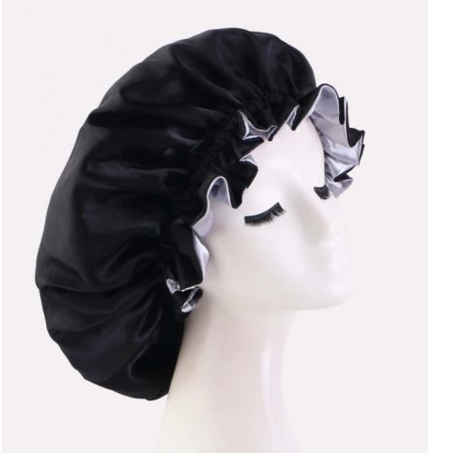Reversible Large Satin Bonnet/Sleeping Cap