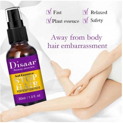 Disaar Essence Hair Inhibitor Stop Hair Growth Body Face Hand Foot Underarm Moisturizing Anti-Oxidant 30ml