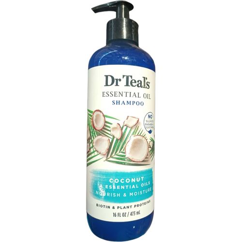 Dr Teal'S Coconut Essential Oils Shampoo NOURISH & MOISTURE BIOTIN PLANT PROTEINS