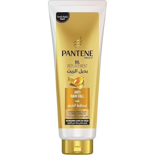 Pantene PRO-V Oil Replacement Anti-Hair Fall Nourishing Leave On Cream-Strengthens Hair 2X More than oil-350ml -FREE PRO-V Anti-Hair Fall Shampoo.