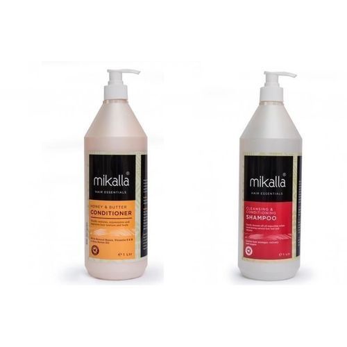 Mikalla Honey &Butter Conditioner 1L+Cleansing &Conditioning Shampoo