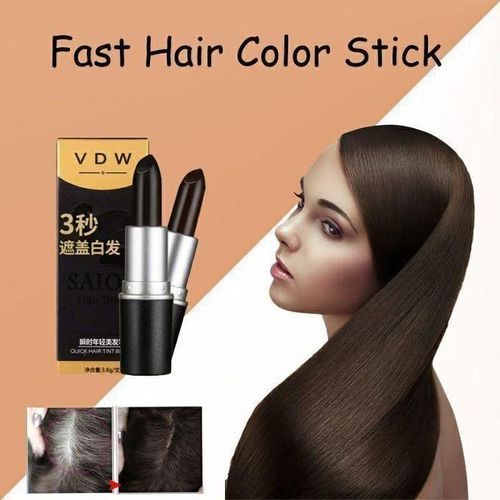 Black & Dark Brown One Time Hair Dye Stick With Instant Root Coverage