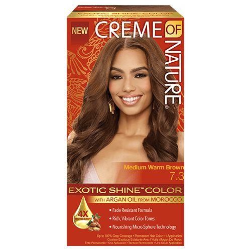 Creme Of Nature Gel Hair Color MEDIUM WARM BROWN 7.3