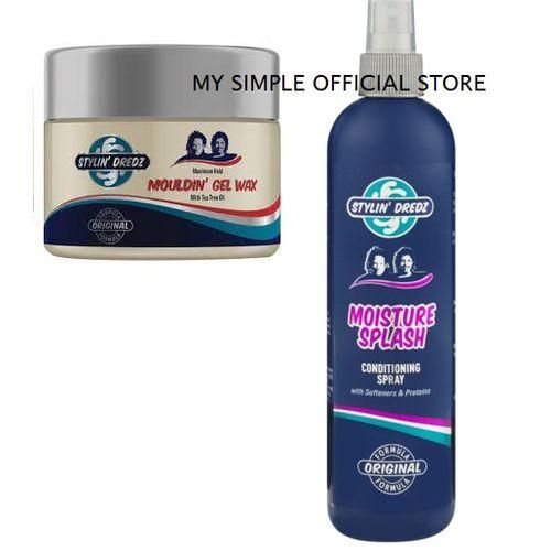 Stylin' Dredz Mouldin Gel Wax 250ML + Moisture Splash Conditioning Spray
