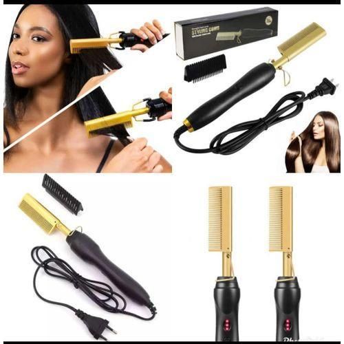 Electric hot hair comb