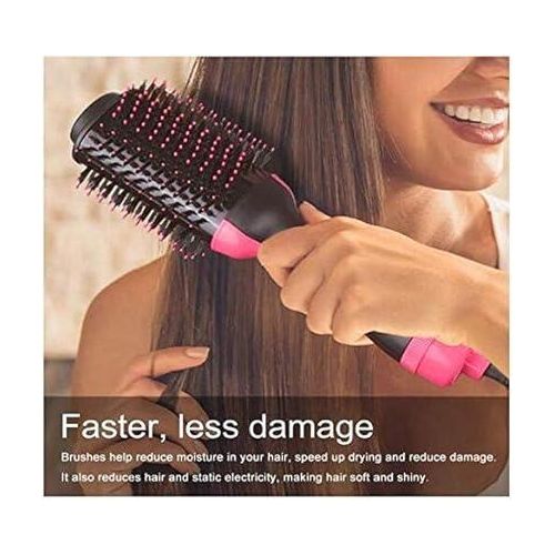 3 In 1 Professional Hair Straightener 3 N 1 Multifunctional Hair Dryer Volumizer Rotating Hot Hair Brush Curler Roller Rotate Styler Comb Styling Curling Flat Iron