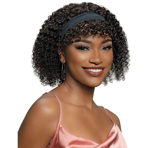 Front Bang Curly Headband Wig +Free Gift Inside!