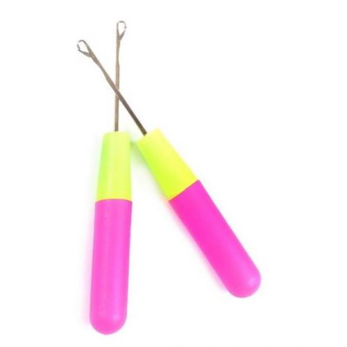 2Pcs Metal Latch Crochet Needle Hook