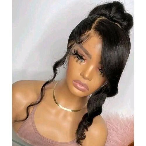 Deep 13*4 semi human frontal wig