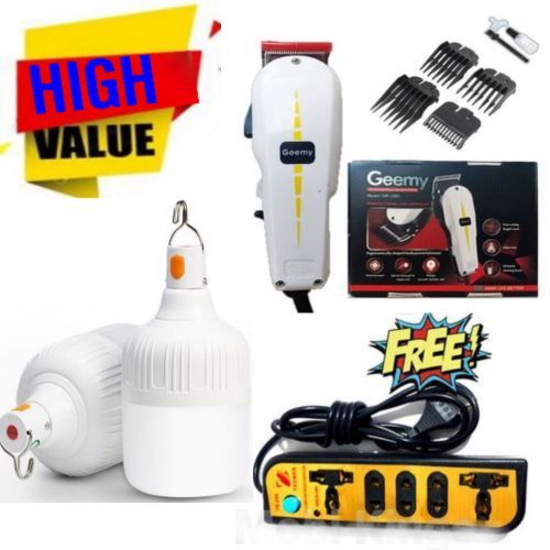 Geemy Shaving Machine-Kinyozi & Emergency Lamp