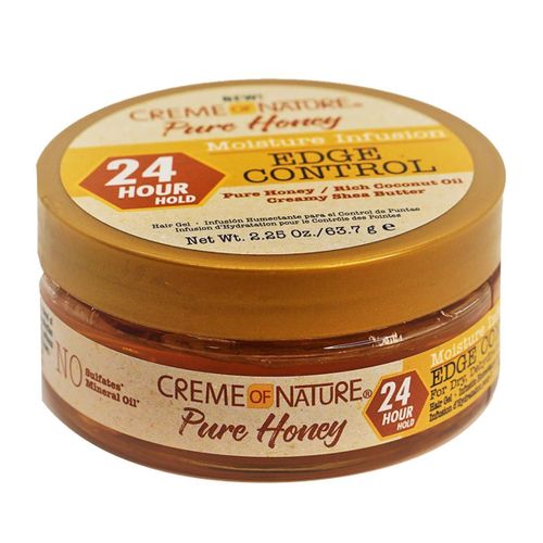 Creme Of Nature Moisture Infusiuon Edge Control, Pure Honey, Coconut Oil and Shea Butter Formula
