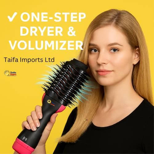 Professional Heated Hair Straightening Hot Air Brush – Ionic Styling Comb for Smooth, Shiny & Frizz-Free Hair – Portable Electric Hot Brush for All Hair Types