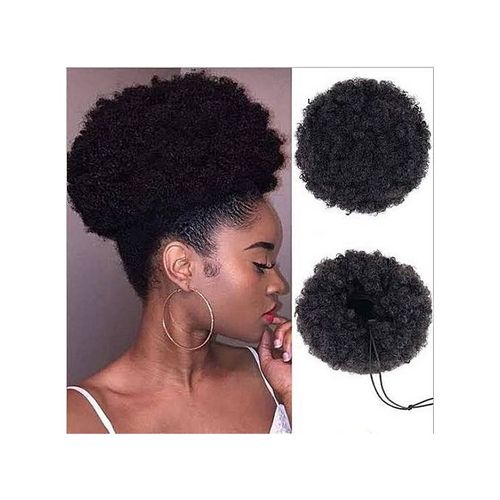 Afro Hair Bun Extension Black-1 -Small Size