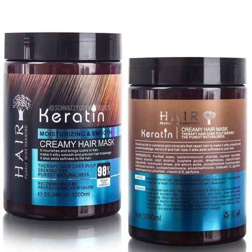 Keratin Moisturising & Smooth Creamy Hair Mask Therapy