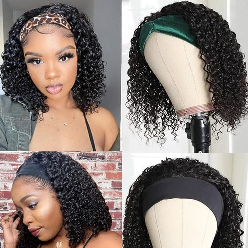 Short Bob Curly Wave Headband Wig + FREE GIFT