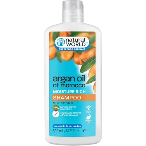 Natural World Argan Oil of Morocco Shampoo (500ml)