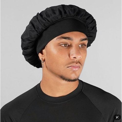 SatinBonnet For Men- Black