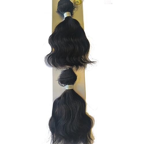 Fashion Idol For Women STYLE ICON Human BRAZILIAN KERATIN WAVE 8 Inch Body Wave Hair Bundle Nature Hair 2 PCS A Pack Black color Hair Extension