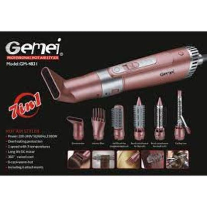 Gemei 7 IN 1 Professional Ceramic Hot Air Styler