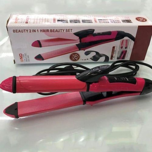 2in1 hair Flat iron and tong (26mm)