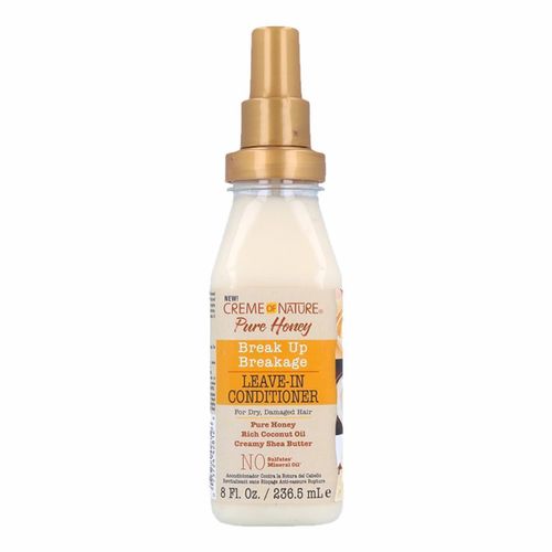 Creme Of Nature LelLeave in Conditioner Pure Honey, Coconut Oil And Shea Butter Formula, For Dry Damaged Hair