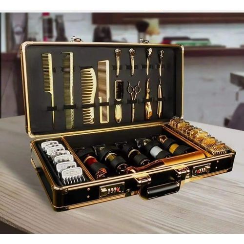 Portable Aluminium Barber Tool Suitcase Salon Hairdressing TOOL Box Large Coded Lock