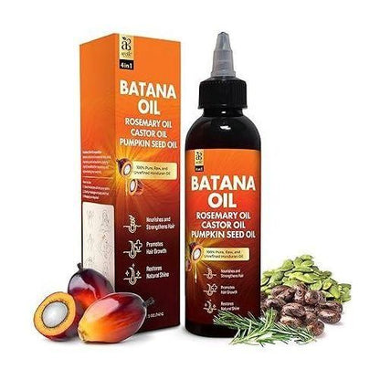 Sauvasine Pure Batana Oil For Hair Growth, 4-in-1 Unrefined Honduran Oil W/ Rosemary, Castor, And Pumpkin Seed Oil, Nourishes, Strengthens, And Promotes Healthy Hair, Organic Oil For Hair And Scalp Care (5oz)